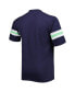 Фото #2 товара Men's College Navy Seattle Seahawks Big and Tall Arm Stripe T-shirt