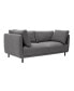 Serenity 79" Polyester with Metal Legs Sofa