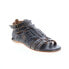 Фото #3 товара Bed Stu Claire F373004 Womens Black Leather Hook & Loop Strap Sandals Shoes