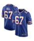 Фото #1 товара Men's Kent Hull Royal Buffalo Bills Game Retired Player Jersey