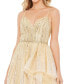 Фото #3 товара Women's Embellished Sleeveless Draped A Line Gown