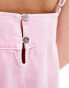 Фото #2 товара ASOS DESIGN denim cami mini dress in pink