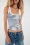 Ribbed vest top