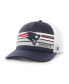 Фото #1 товара Men's Navy New England Patriots Altitude II MVP Trucker Snapback Hat