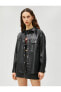 Фото #3 товара Куртка женская Koton Оверсайз с карманами и деталями на молнии