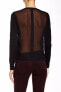 Фото #2 товара J Brand Womend Theodate Wool Long Sleeve Pullover Sweater Black Size Medium