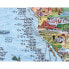 Фото #16 товара AWESOME MAPS Surftrip Map Towel Best Surf Beaches Of The World Original Colored Edition