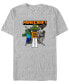 Фото #1 товара Men's Minecraft Pumpkin King Short Sleeves T-shirt