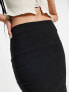 Фото #3 товара ASOS DESIGN Tall high waist midi pencil skirt in black