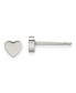 ფოტო #1 პროდუქტის Stainless Steel Polished Heart Earrings