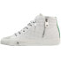 Vintage Havana Gadol Studded High Top Womens Green, Grey, Silver, White Sneaker