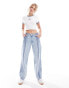 Levi's Baggy Dad Recrafted jean with front seam in light blue