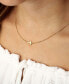 Фото #2 товара Macy's sideways Cross Necklace Set in 14k Gold