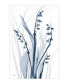 Фото #1 товара "Radiant Blues 2" Frameless Free Floating Tempered Glass Panel Graphic Wall Art, 48" x 32" x 0.2"