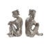 Decorative Figure DKD Home Decor 17 x 15 x 26 cm Lady Silver (3 Units)