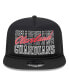 Men's Black Cleveland Guardians Street Team A-Frame Trucker 9FIFTY Snapback Hat