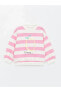 Фото #1 товара LCW baby Bisiklet Yaka Çizgili Kız Bebek Sweatshirt