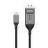 Фото #1 товара Alogic 1m Ultra USB-C (Male) to DP (Male) Cable - 4K @60Hz with LED (White) - 1 m - DisplayPort - USB Type-C - Male - Male - Straight