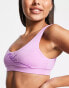 Nike Swimming logo bikini top in pink