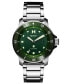 ფოტო #1 პროდუქტის Men's Cali Diver Silver Stainless Steel Watch 40MM