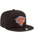 Фото #3 товара Men's Black New York Knicks Official Team Color 9FIFTY Snapback Hat