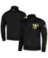 Men's Black Pittsburgh Penguins Classic Chenille Full-Zip Track Jacket