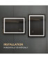 Фото #5 товара 32X24 LED Lighted Bathroom Wall Mounted Mirror With High Lumen+Anti-Fog Separately Control+Dimmer Function