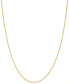 Фото #1 товара Macy's giani Bernini Thin Rope Chain 16" Necklace (1.5mm) in 18k Gold-Plate Over Sterling Silver, Created for (Also in Sterling Silver)
