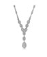 Фото #1 товара Sterling Silver Cubic Zirconia White Gold Plated Majestic Necklace