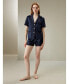 Фото #3 товара Women's 22 Momme Summer Short Silk Pajama Set for Women