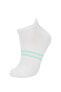 Kadın 3'lü Pamuklu Patik Çorap B6011axns