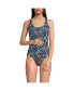 ფოტო #3 პროდუქტის Petite Chlorine Resistant X-Back High Leg Soft Cup Tugless Sporty One Piece Swimsuit