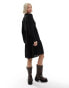 JDY mini smock dress in black