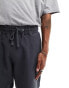 Фото #5 товара Hollister 7inch pull on twill jersey shorts in charcoal