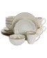 Фото #1 товара Набор посуды керамический Elama sophie Embossed Scalloped, 16 предметов, для 4 персон