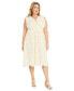 ფოტო #3 პროდუქტის Plus Size Eyelet Midi Dress