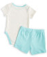 Фото #2 товара Baby Boys Winnie-the-Pooh Bodysuit & Shorts, 2 Piece Set