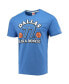 Фото #3 товара Men's Luka Doncic Blue Dallas Mavericks Slovenian Tri-Blend T-shirt