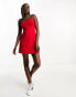 Фото #2 товара Urban Revivo cami mini dress in red