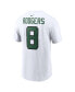Фото #4 товара Men's Aaron Rodgers White New York Jets Player Name and Number T-shirt