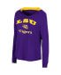 Women's Purple LSU Tigers Catalina Hoodie Long Sleeve T-Shirt