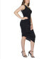 Women's One Shoulder Ruched Bodycon Dress