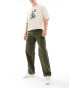 Фото #1 товара Jack & Jones wide fit herringbone worker trouser in khaki