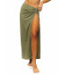 ფოტო #1 პროდუქტის Women's Side Slit Long Skirt Cover-up