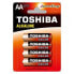 Фото #1 товара TOSHIBA LR6 Pack AA Alkaline Batteries