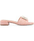 Фото #2 товара Women's Justina Ornamented Raffia Slide Sandals