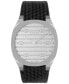 ფოტო #5 პროდუქტის Women's Swiss 25H Black Leather Strap Watch 38mm