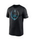 Men's Black Carolina Panthers Icon Legend Performance T-shirt