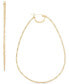 Фото #1 товара Textured Pear-Shaped Hoop Earrings in 18k Gold-Plated Sterling Silver