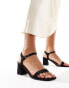 Фото #1 товара New Look block heel sandals in black